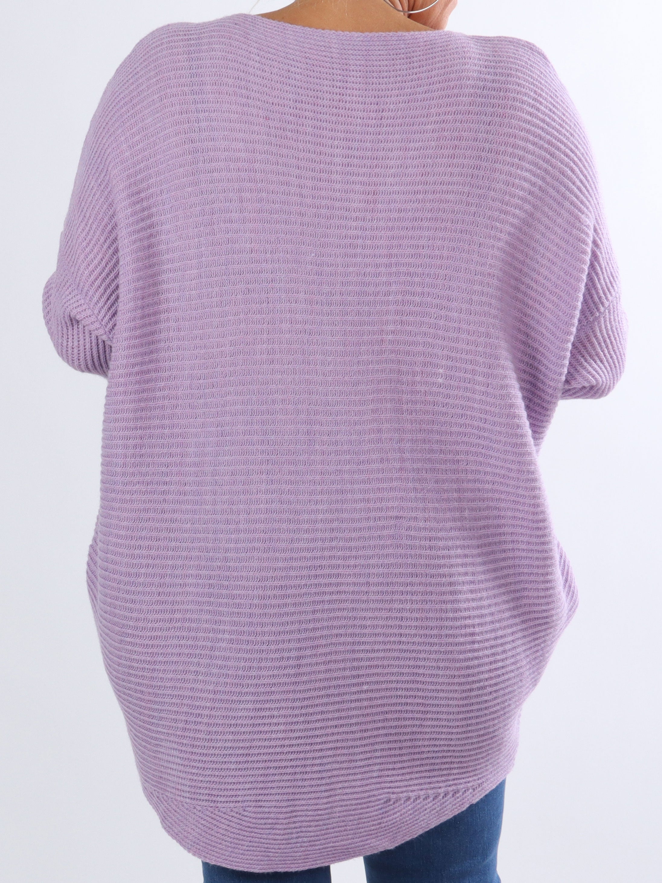 Teddy - Strikbluse med tætsiddende ærmer